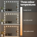 Embellir Makeup Mirror 80x58cm Hollywood Vanity with LED Light Tabletop Wall, image 5