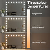 Embellir Makeup Mirror 80x58cm Hollywood Vanity with LED Light Tabletop Wall - 45-Degree Angle