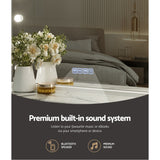 Embellir Bluetooth Makeup Mirror 80x58cm Hollywood Vanity with LED Light Wall - Top-Down View