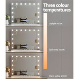 Embellir Bluetooth Makeup Mirror 80x58cm Hollywood Vanity with LED Light Wall - 45-Degree Angle