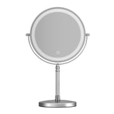 Embellir Makeup Mirror 20x20cm 10X Magnifying with LED Light Rotation Tabletop - Side View