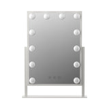 Embellir Makeup Mirror 30x41cm Hollywood Vanity with LED Light Rotation Tabletop - Side View
