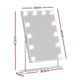 Embellir LED Bluetooth Vanity Mirror with Touch Control - 30x40cm Hollywood Style in White