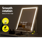 Embellir Makeup Mirror 40x50cm Hollywood Vanity with LED Light Strip Rotation - Rear View