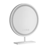 Embellir Makeup Mirror 40x40cm Hollywood Vanity with LED Light Tabletop Round - Close-Up Angle