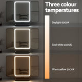 Embellir LED Makeup Mirror Tri-fold Lighted Vanity Mirrors 1X2X3X Magnifications - Rear View