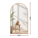 Embellir 86x50cm Arched Wall Mirror Vanity Makeup Home Decor