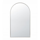 Embellir Arch Wall Mirror, Decorative Silver Frame Mirrors, 86x50cm Bathroom Vanity Mirror, Slim Frame for Living Room Entryway Bedroom Decor - Low Angle
