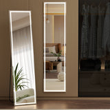 Embellir Full-Length Floor Wall Mirrors LED Light - Close-Up Angle