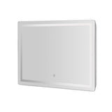Embellir Wall Mirror 100X70CM with LED Light Bathroom Home Decor Round Rectangle