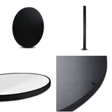 Embellir 2 Wall Mirror Makeup 50cm Home Decor Framed Mirrors Bathroom Round Black - Side View