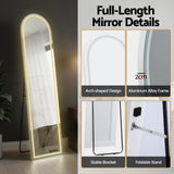 Embellir LED Full Length Mirror Floor Dressing Mirror 160cm - Rear View