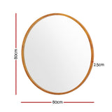 Embellir Wall Mirror Wooden Makeup 80cm - Front View