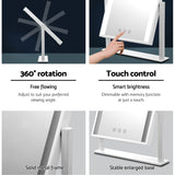 Embellir Makeup Mirror 25x30cm Hollywood Vanity with LED Light Rotation White - Rear View