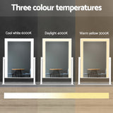 Embellir Makeup Mirror 30x40cm Hollywood Vanity with LED Light Rotation White - Top-Down View