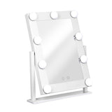 Embellir Makeup Mirror 30x38cm Hollywood Vanity with LED Light Rotation Tabletop - Low Angle