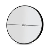 Embellir Wall Mirror Makeup 60cm Home Decor Framed Mirrors Bathroom Round Black - Front View