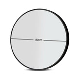 Embellir Wall Mirror Makeup 80cm Home Decor Framed Mirrors Bathroom Round Black - Front View