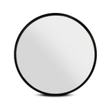 Embellir Wall Mirror Makeup 80cm Home Decor Framed Mirrors Bathroom Round Black - Side View