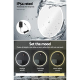 Embellir Wall Mirror 70cm with Led light Makeup Home Decor Bathroom Round Vanity - 45-Degree Angle
