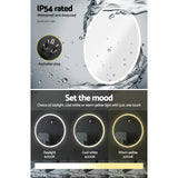 Embellir Wall Mirror 90cm with Led light Makeup Home Decor Bathroom Round Vanity - 45-Degree Angle