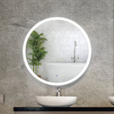 Embellir Wall Mirror 90cm with Led light Makeup Home Decor Bathroom Round Vanity - Low Angle
