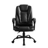 Artiss Massage Office Chair Executive Computer Gaming Chairs Black PU Leather - Side View