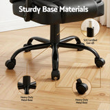 Artiss Massage Office Chair Executive Computer Gaming Chairs Black PU Leather - Low Angle