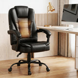Artiss Massage Office Chair Executive Computer Gaming Chairs Black PU Leather - Extra Image