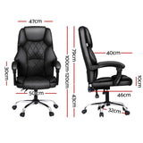 Artiss Massage Office Chair Computer Chairs High Back - Front View
