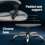 Artiss Massage Office Chair Computer Chairs High Back - Rear View