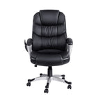 Artiss 8 Point Massage Office Chair Heated Seat PU Black, image 3