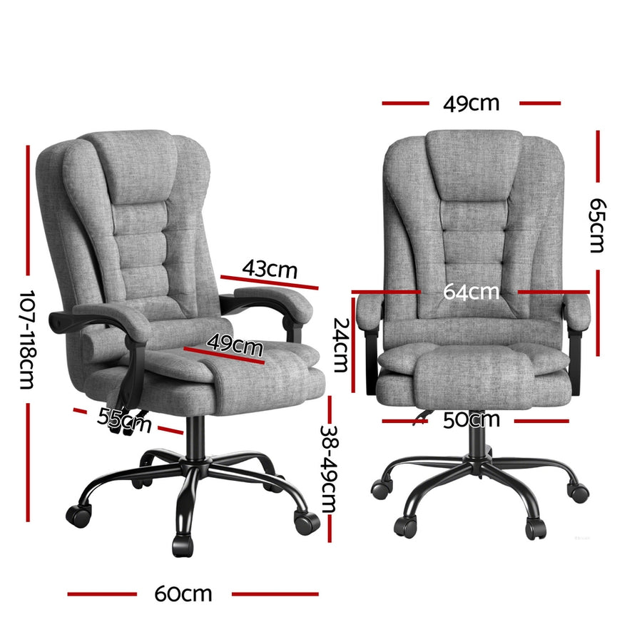 Artiss Executive Office Chair 4-Point Massage Adjustable Ergonomic Recline Back