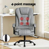 Artiss Executive Office Chair 4-Point Massage Adjustable Ergonomic Recline Back - Top-Down View