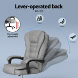 Artiss Executive Office Chair 4-Point Massage Adjustable Ergonomic Recline Back - 45-Degree Angle