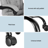 Artiss Executive Office Chair 4-Point Massage Adjustable Ergonomic Recline Back - Rear View