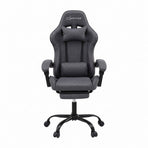 Artiss Gaming Office Chair Fabric Ergonomic with 2 Point Message Grey