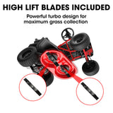 BAUMR-AG 150L Grass Catcher, for 30' 300RX Electric Ride on Lawn Mower - Top-Down View
