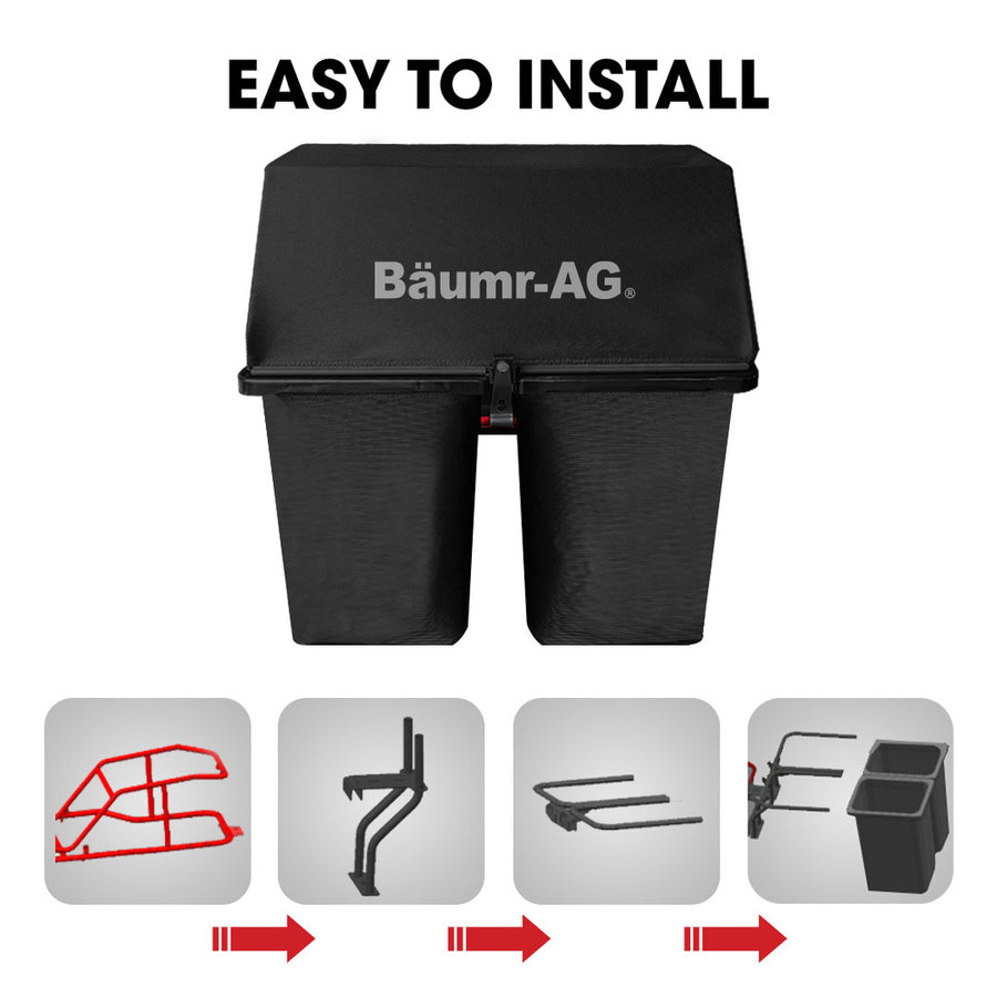 BAUMR-AG 150L Grass Catcher, for 36' 360RX Electric Ride on Lawn Mower