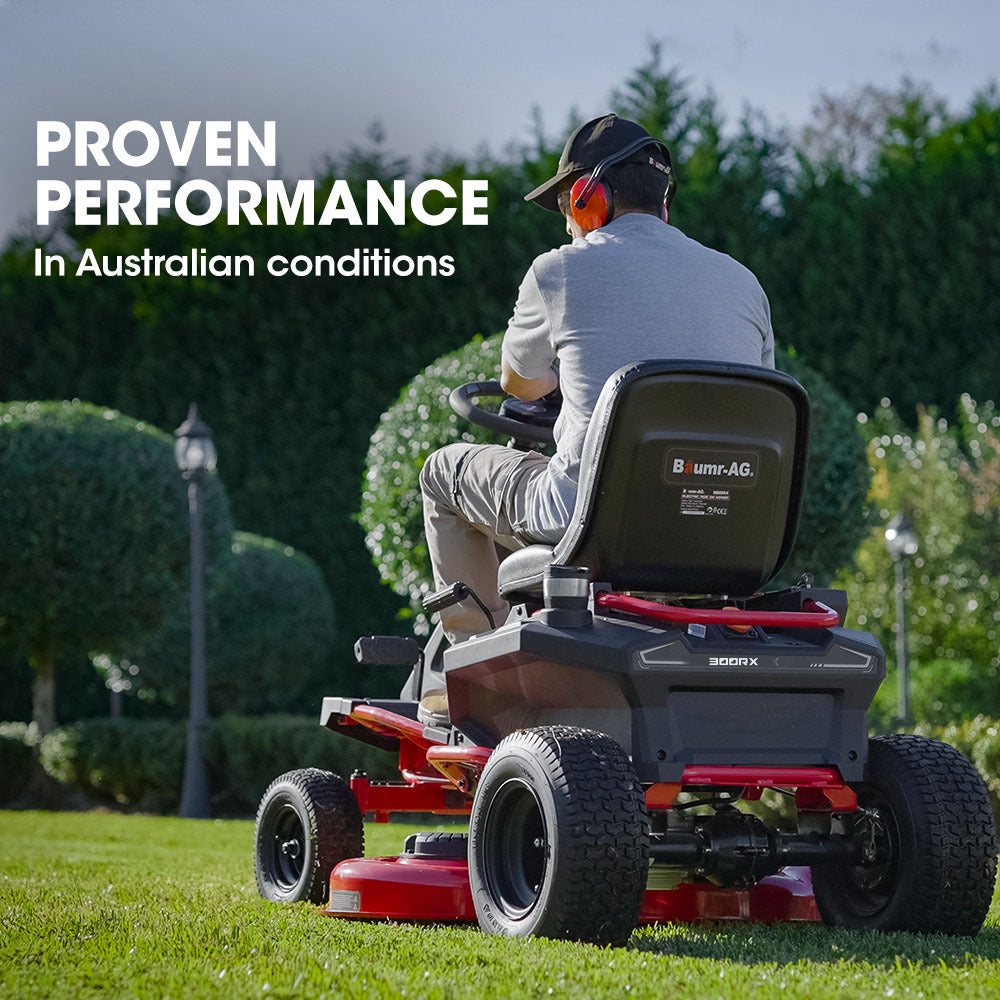 BAUMR-AG 36' 48V Brushless Electric Ride On Lawn Mower
