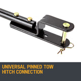 PLANTCRAFT Tow Behind Broadcast Spreader 90kg 105L Seed Fertiliser Tow Rotary - 45-Degree Angle
