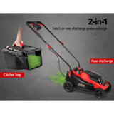Giantz Lawn Mower Cordless 40V Battery Electric Lawnmower 34cm Width - Rear View