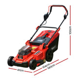 Giantz Lawn Mower 37cm Cutting Width Cordless 40V Electric Lawnmower - Front View