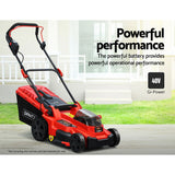 Giantz Lawn Mower 80V Battery Only Cordless 40V x2 Fits LI37 - Close-Up Angle