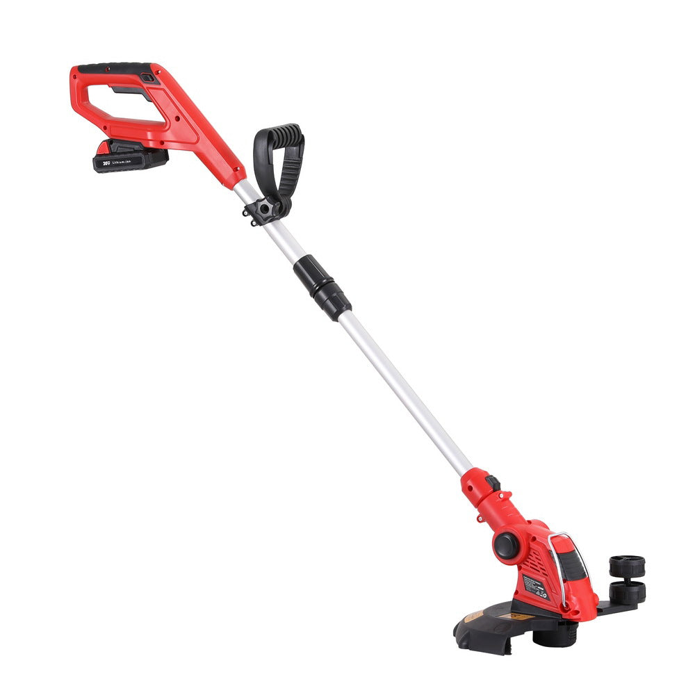 Giantz 20V Wireless Grass Trimmer and Edger with Adjustable Handle