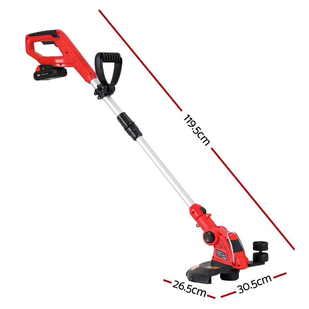 Giantz 20V Wireless Grass Trimmer and Edger with Adjustable Handle