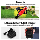 Giantz 20V Wireless Grass Trimmer and Edger with Adjustable Handle - 45-Degree Angle