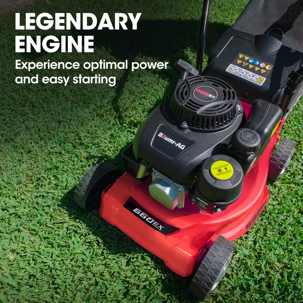 BAUMR-AG Petrol Lawn Mower 139cc 16' 4 Stroke Push - 660EX Series II