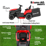 BAUMR-AG 38' Ride On Mower Tractor, Electric Start, 14hp 452cc, Hydrostatic, 100kg Towing, 7 Cut Heights - Extra Image