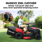 BAUMR-AG 38' Ride On Mower Tractor, Electric Start, 14hp 452cc, Hydrostatic, 100kg Towing, 7 Cut Heights